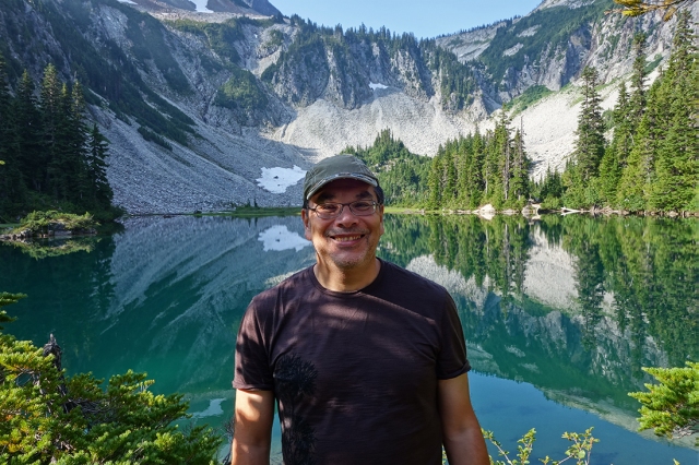 At Snow Lake in Mount Rainier National Park.